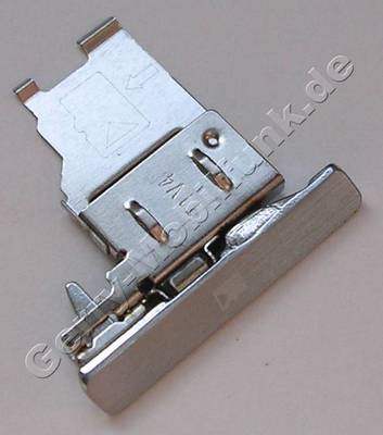 Speicherkarten Halter silber Nokia X7-00 original silver steel Einschub der Mikro SD Speicherkarte mit Abdeckung