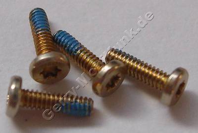 4 Stck Schrauben 1,4x5,0mm gold Nokia C7-00 Schraubenset Torx TX4 plus 