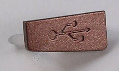 USB Abdeckung copper braun Nokia E5-00 original Abdeckung USB Anschluß copper brown, kupfer