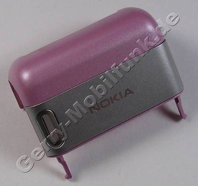 Antennenabdeckung pink Nokia 6085 original Abdeckung der Antenne, Antennengehuse, obere Abdeckung der Unterschale incl. Dichtung vom Freisprechlautsprecher und Akkufach Halterung