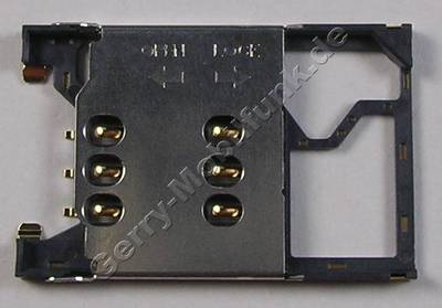Simkartenleser Nokia 6650 fold original Sim Konnektor der Platine, L�tbauteil 2 x 3Pol mit Mechanik