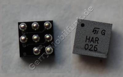 Kartenleser IC Nokia 700 original SMD Bauteil, ASIP SIM ESD/EMI FILT 400UM BGA8 ( SIM IC-Treiber, IC Driver )