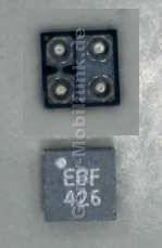 Lade IC mit Feinsicherung Nokia Lumia 638 original ASIP FUSE plus TVS 02